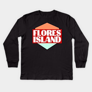 Flores Island Kids Long Sleeve T-Shirt